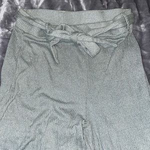 Wide leg green pants. Size M.